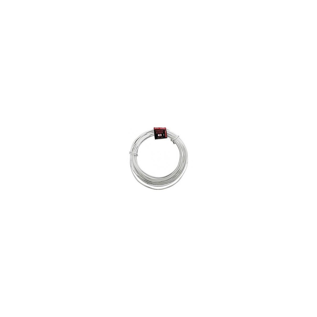 ALAMBRE FORRADO BLANCO 20 MT