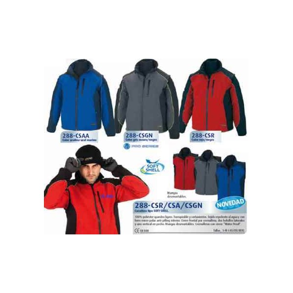 CAZADORA SOFT SHELL AZUL Y AZULINA TALLA M MARCA