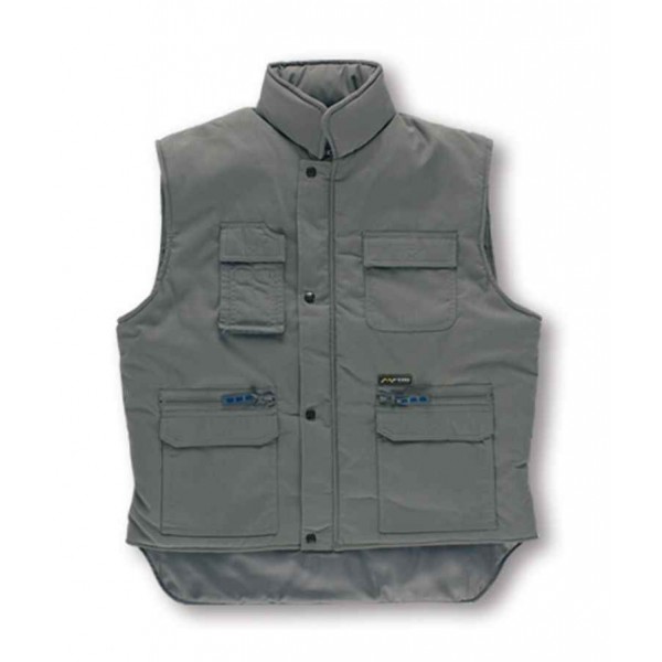 CHALECO MULTIBOLSILLOS GRIS  MARCA VM288 TALLA L
