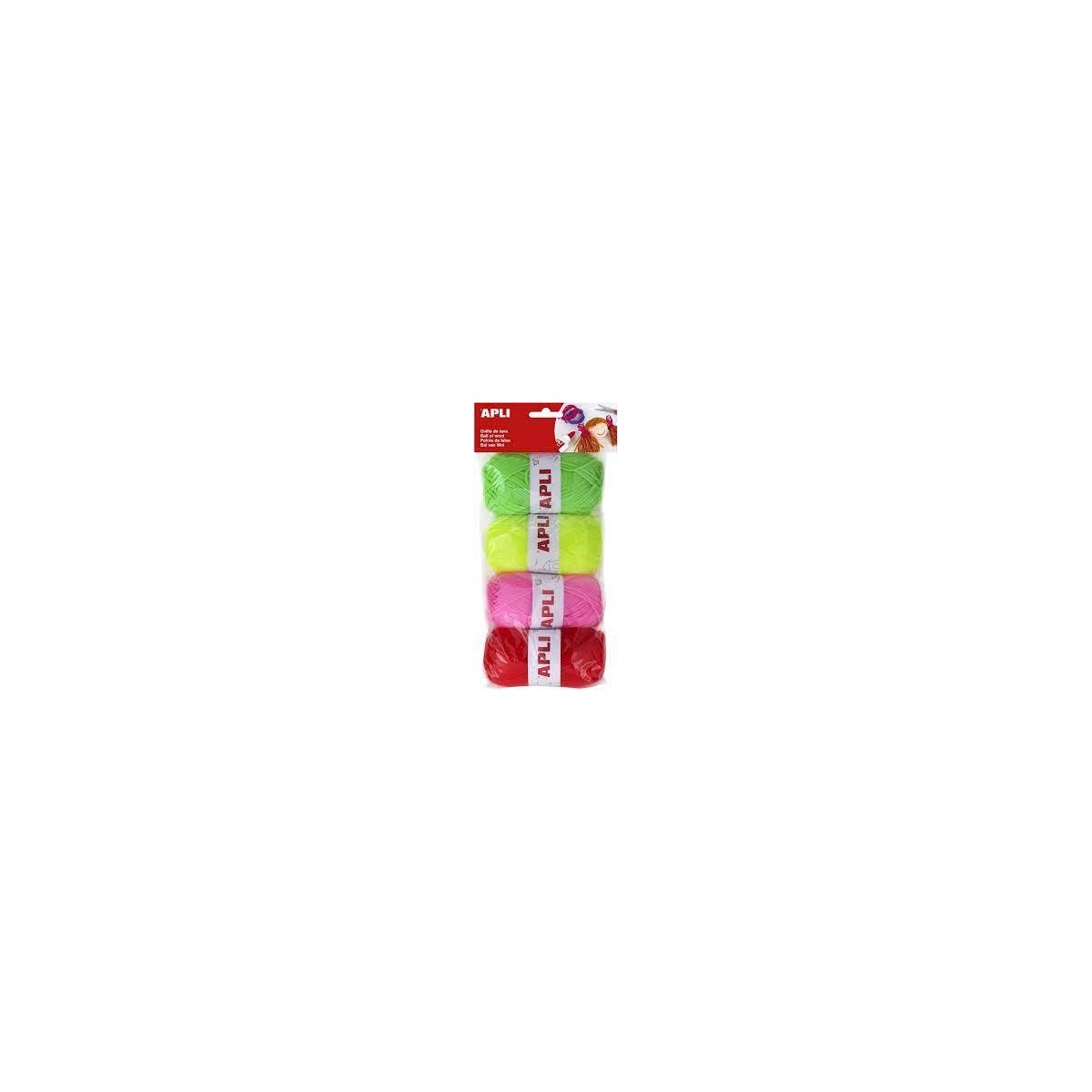 SET OVILLOS LANA TONOS FLUOR