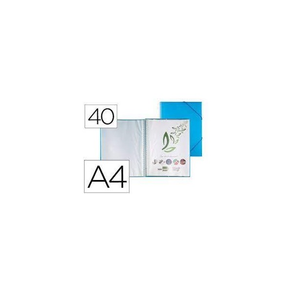 CARPETA A4 40 FUNDAS PP ANILLAS