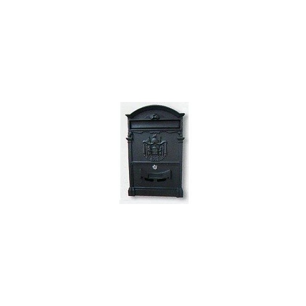 BUZON ALUMINIO DECORATIVO JARDIN MOD BAMBU NEGRO