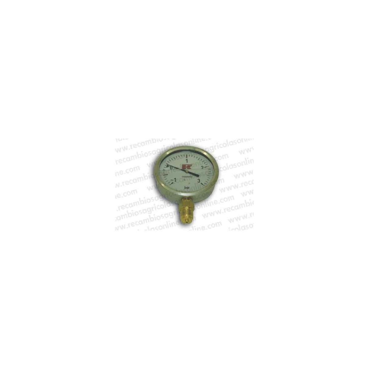 MANOMETRO GLICERINA 0-40BAR 63MM 1/4" INOX