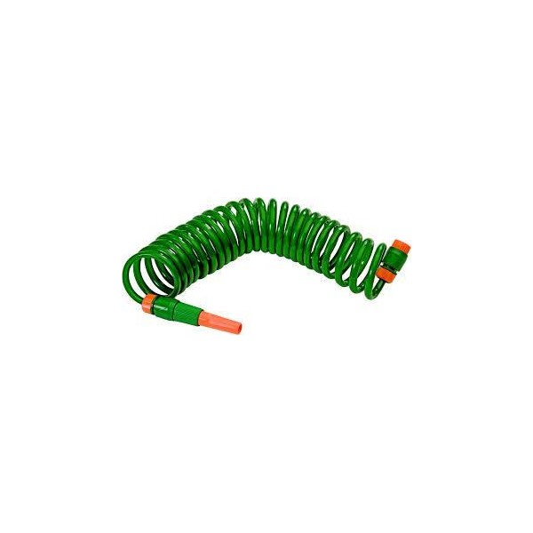 MANGUERA VERDE ESPIRAL 7.5MT