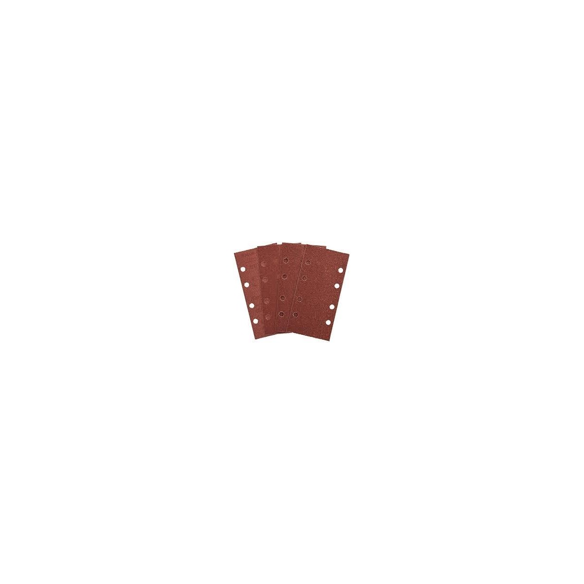 LIJA RECTANGULAR VELCRO 115*230 G80 6 UNID