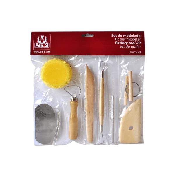 SET MODELADO 8 PIEZAS ARCILLA