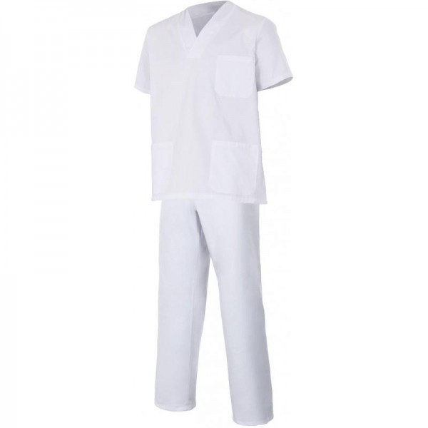 PANTALON PIJAMA SANITARIO BLANCO TALLA L