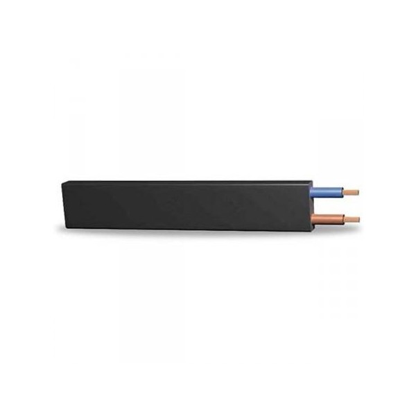 MANGUERA BLANCA PLANA NEGRA PORTA LAMPARA  2*2.5