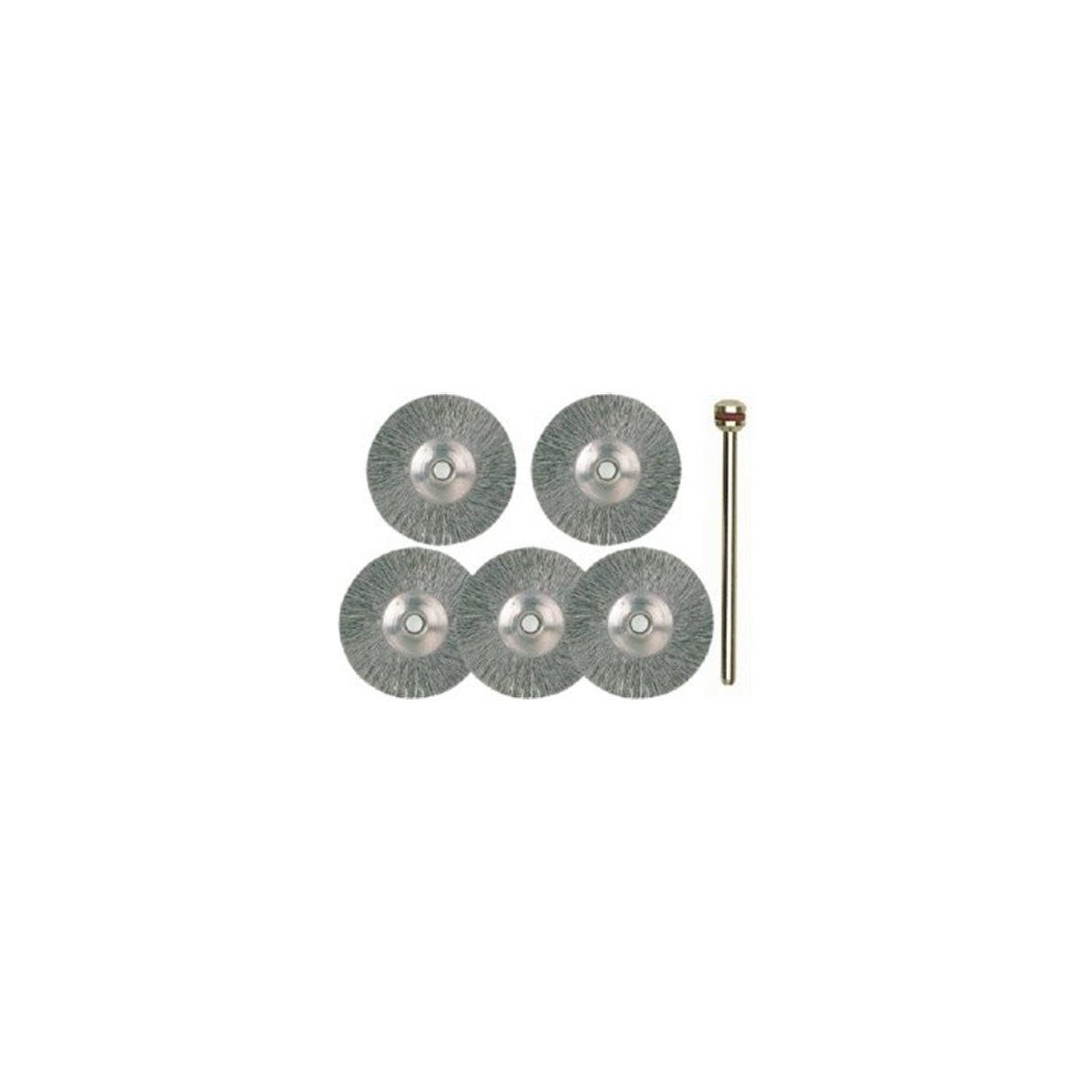 CEPILLO ALAMBRE CIRCUL PARA DREMEL 5 UNIDADES 22MM