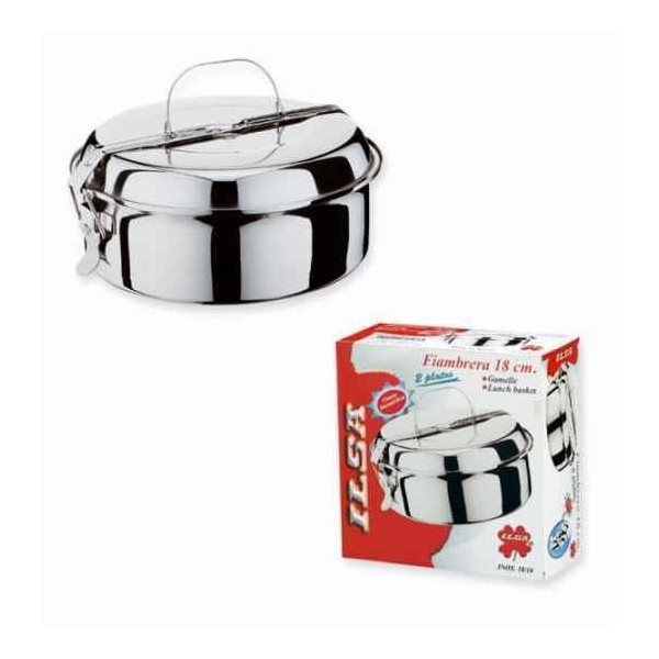 FIAMBRERA INOX 20CM + PLATO ILSA