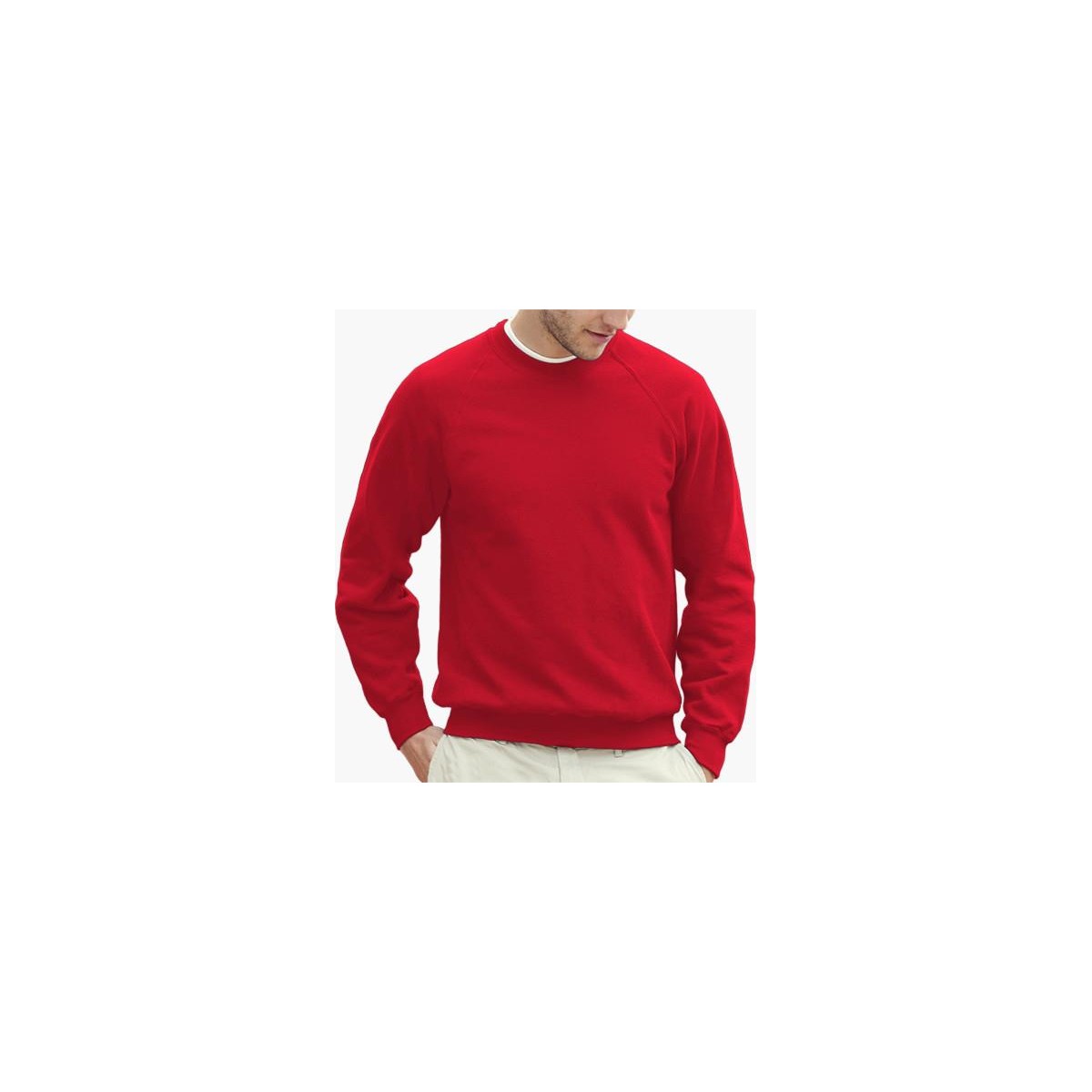SUDADERA ALGODON ROJA XL