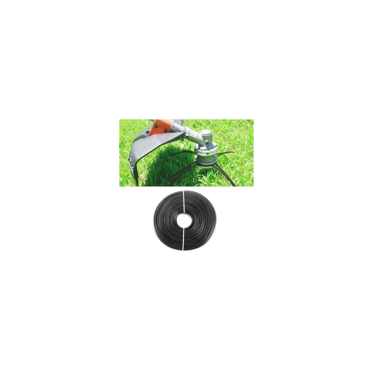 HILO DESBROZADORA 4 MM 65MT CUADRADO NEGRO BASIC