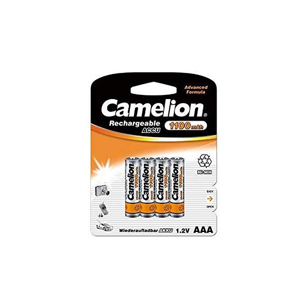 PILA RECARGABLE AAA 4UNI CAMELION 1100MAH