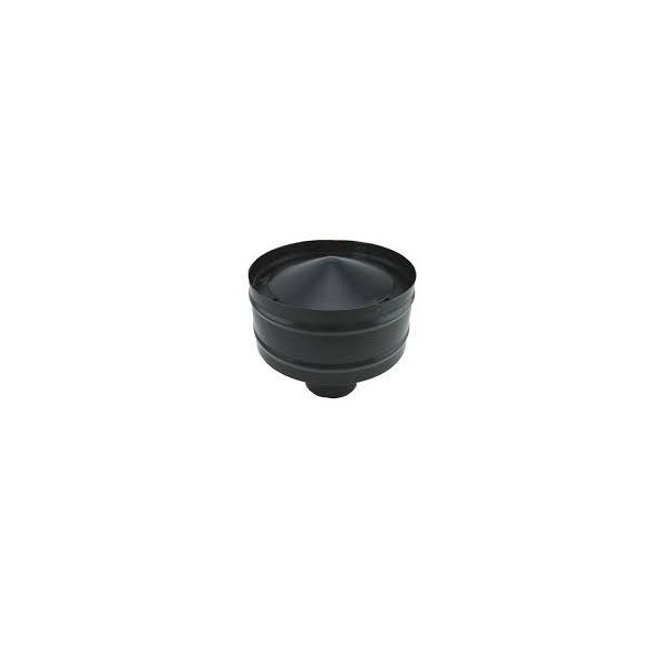 GORRO CAPERUZA NEGRO ESTUFA PELLET 80MM