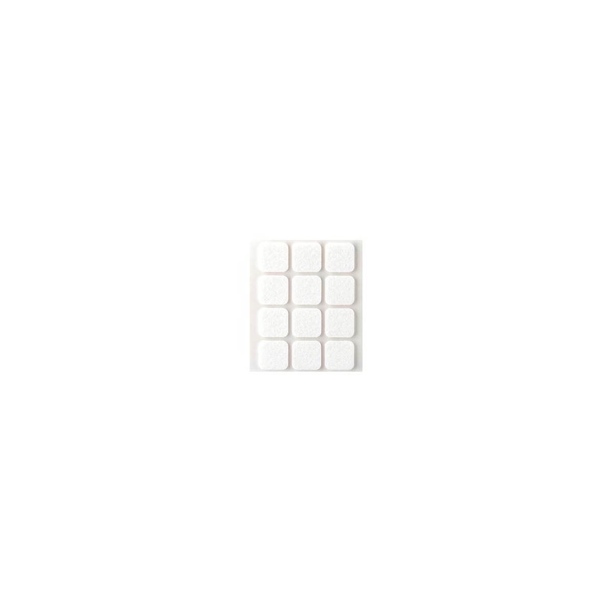 FIELTRO ADHESIVO CUADRADOS ANEX 28MM BLANCO