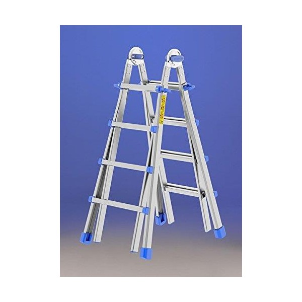 ESCALERA ALUMINIO TIJERA 3.8MT PLEGABLE MULTIUSOS