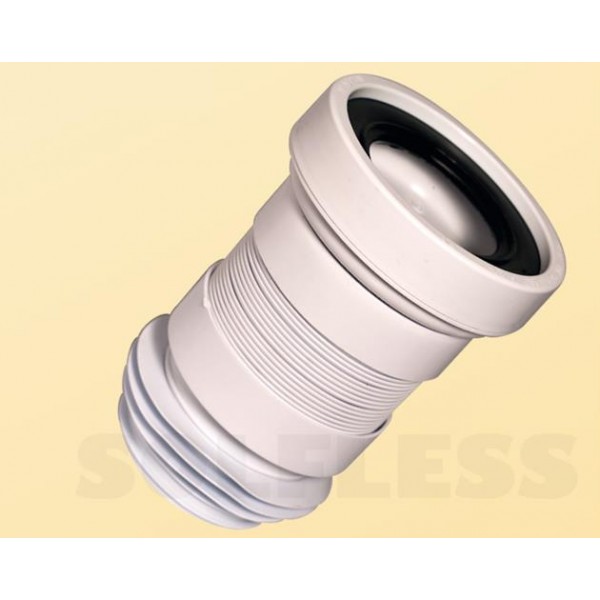 MANGUITO FLEXIBLE WC ESCENTRICO 100-110 CORTO