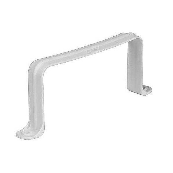 ABRAZADERA TUBO HUMO PVC BLANCO RECTANGULAR