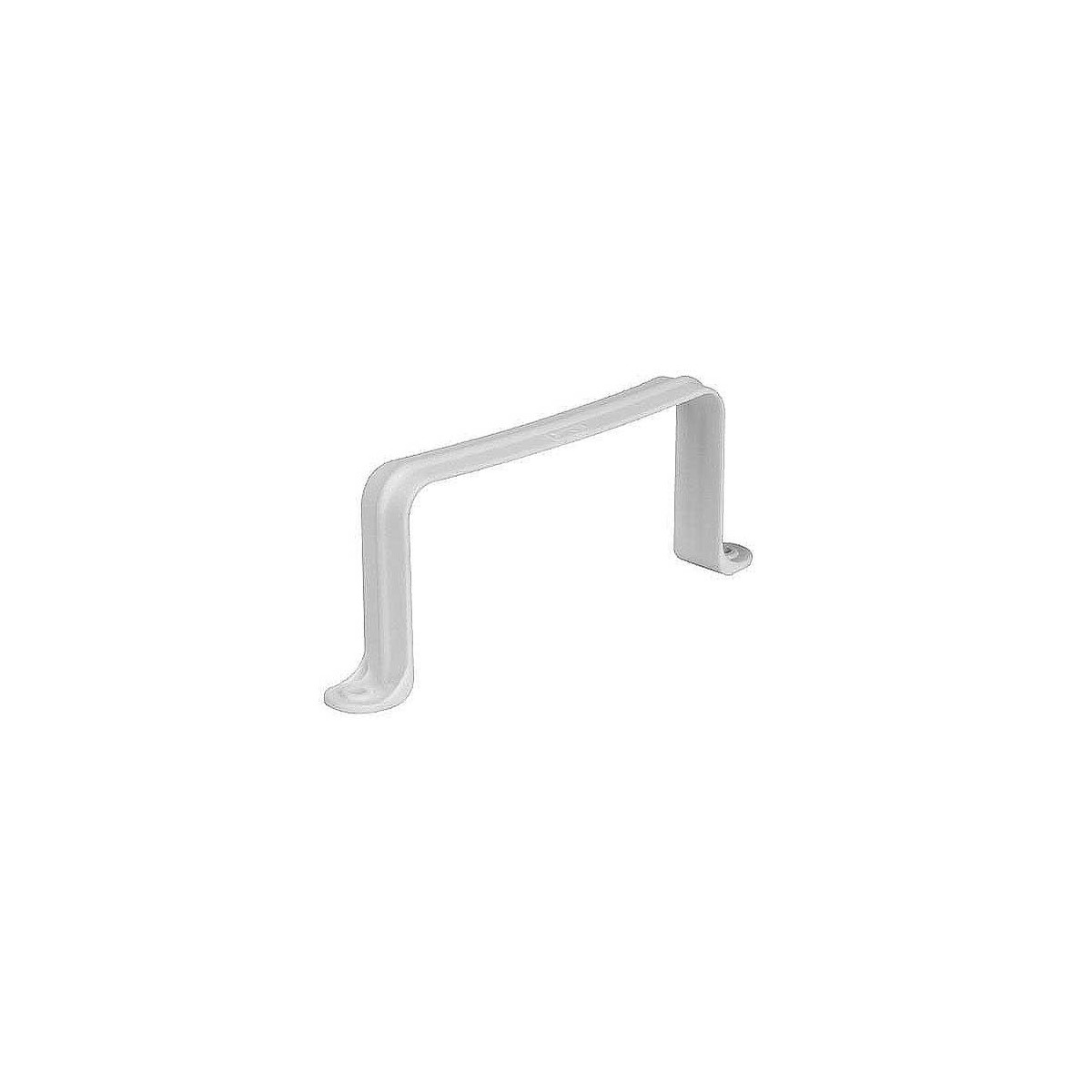 ABRAZADERA TUBO HUMO PVC BLANCO RECTANGULAR
