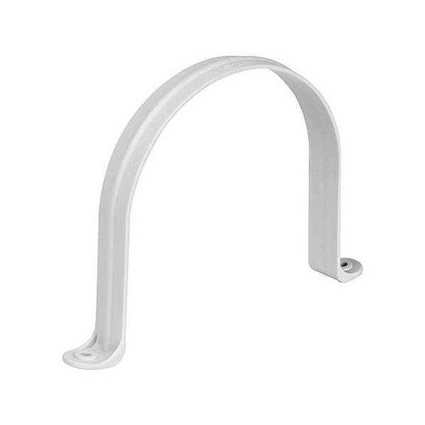 ABRAZADERA TUBO HUMO PVC BLANCO REDONDO