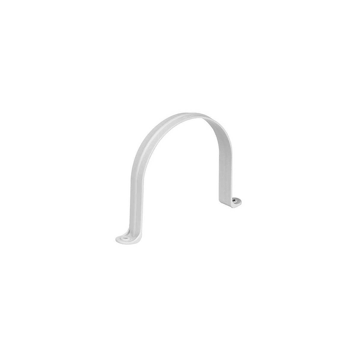ABRAZADERA TUBO HUMO PVC BLANCO REDONDO