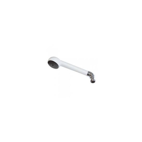 MANGO DUCHA CODO PLASTICO BLANCO