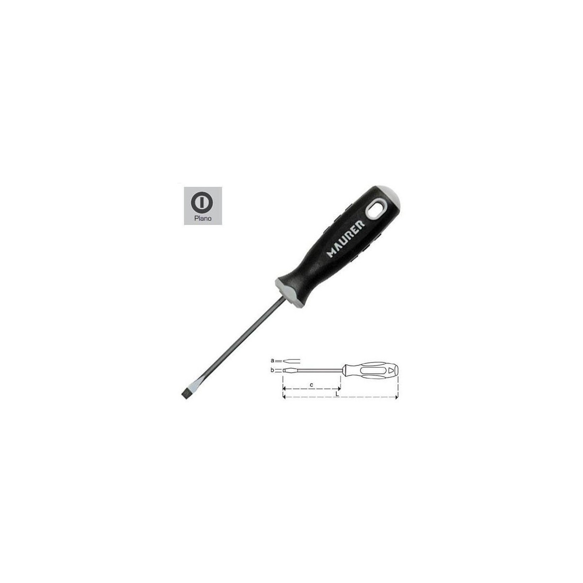 DESTORNILLADOR PLANO 6.5*150 MAURER