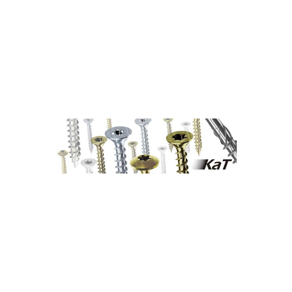 TIRAFONDO KAT 6*80 TORX C/PL MATRIU BICROMAT
