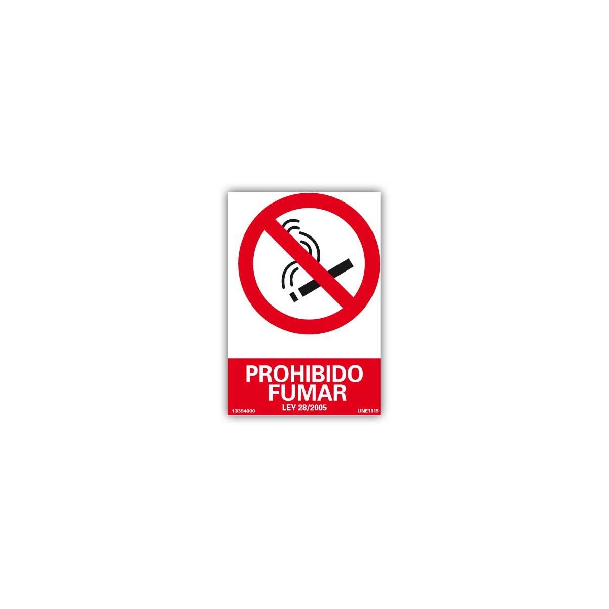 SEÑAL PROHIBIDO FUMAR FOTOLUMINESCENTE 297*210 MMM