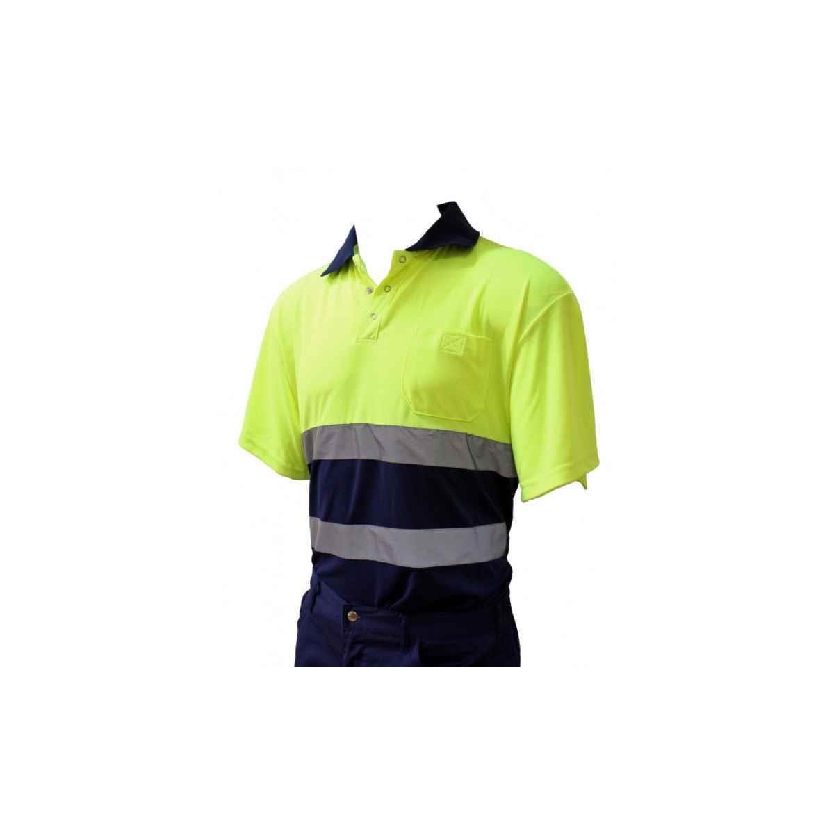 POLO ALTA VISIVILIDA AZUL AMAR 1288 POLYFY/A XXXL