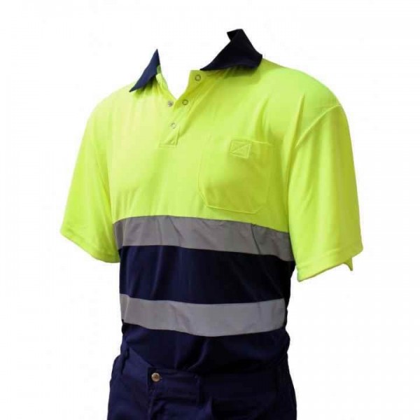 POLO ALTA VISIVILIDAD AZUL AMARI  T/M