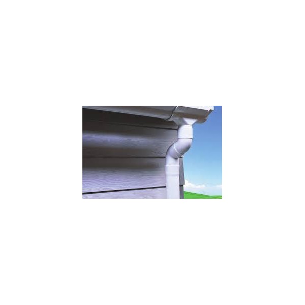 BAJANTE PARA CANALON PVC G125 GRIS