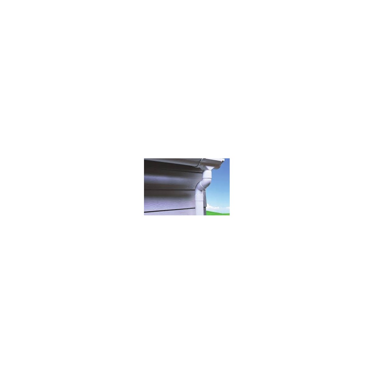 BAJANTE PARA CANALON PVC G125 GRIS