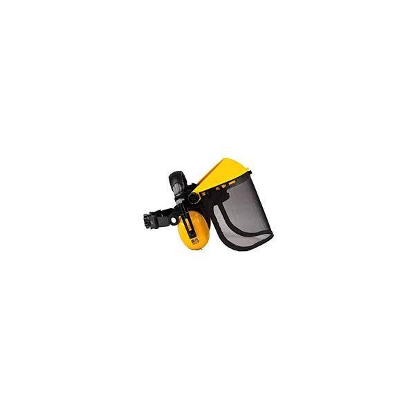 PANTALLA PROTECTORA CON CASCOS PARA DESBROZADORA