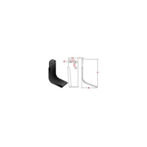 CUCHILLA ROTAVATOR 66D DERECHA