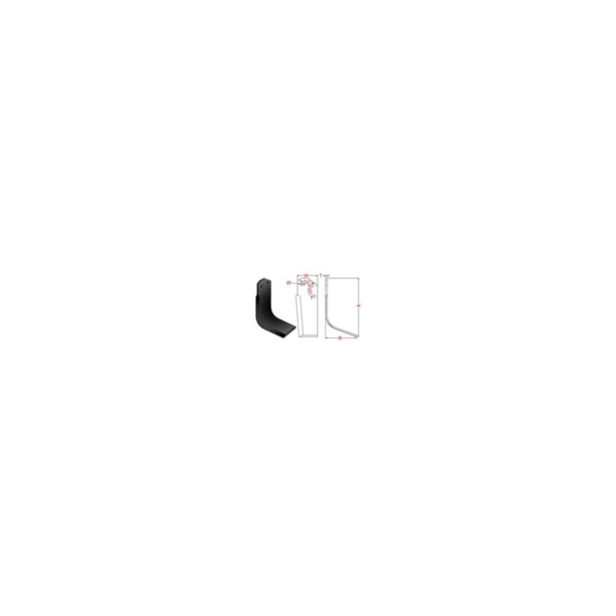CUCHILLA ROTAVATOR 66D DERECHA