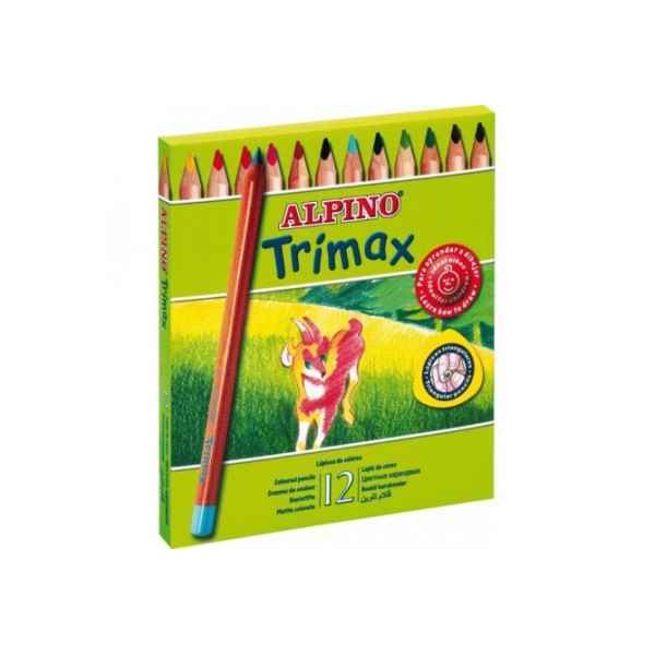 LAPICES COLORES ALPINO TRIMAX 12 UNI CARTON
