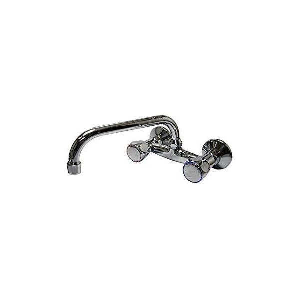 GRIFO MONOBLOCK FREGADERO PARED 15CM  C/AL