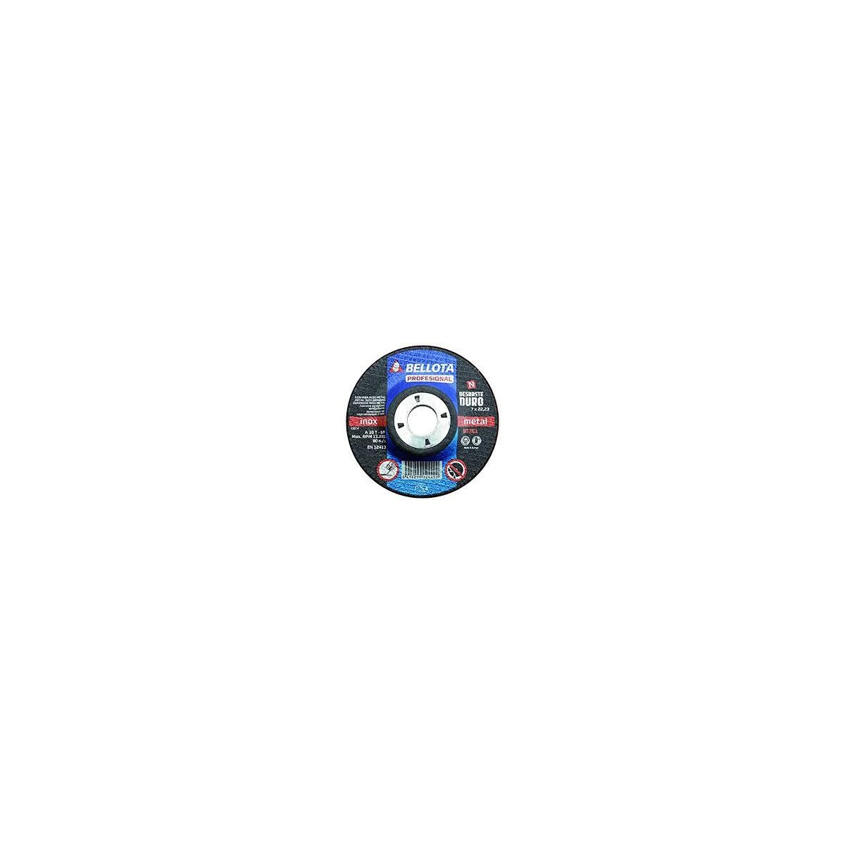 DISCO DESBASTE METAL 115*6*22MM BELLOTA