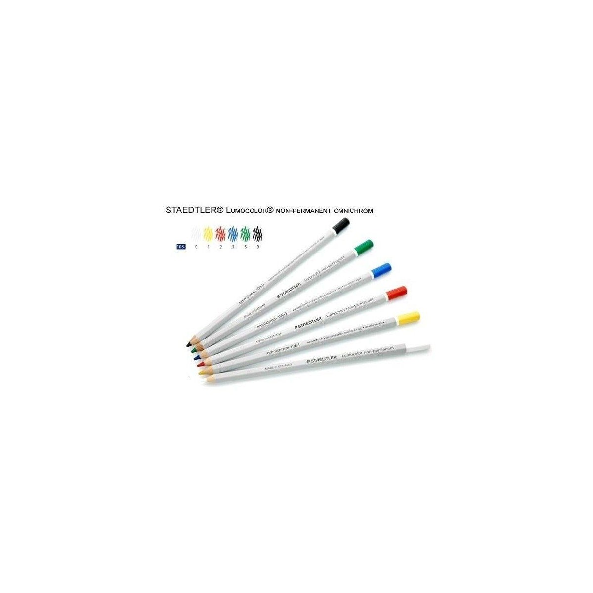 LAPIZ LUMOCOLOR OMNICHROM  108 ROJO