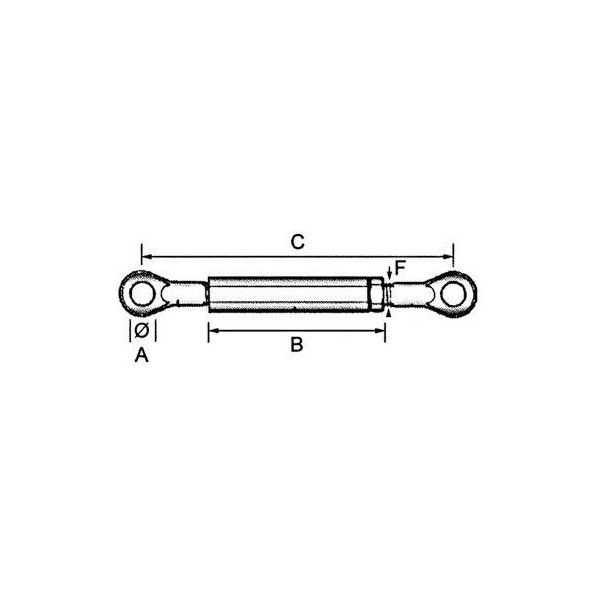 CANCAMO IZQUIERDA TENSOR BRAZO TRACTOR DE 3/4