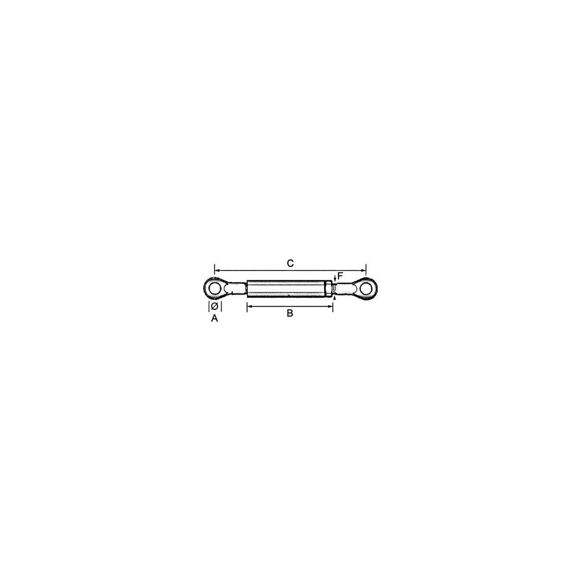 CANCAMO IZQUIERDA TENSOR BRAZO TRACTOR DE 3/4