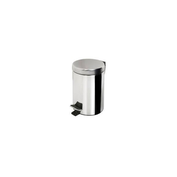CUBO BASURA CON PEDAL Y TAPA 12 LT INOX