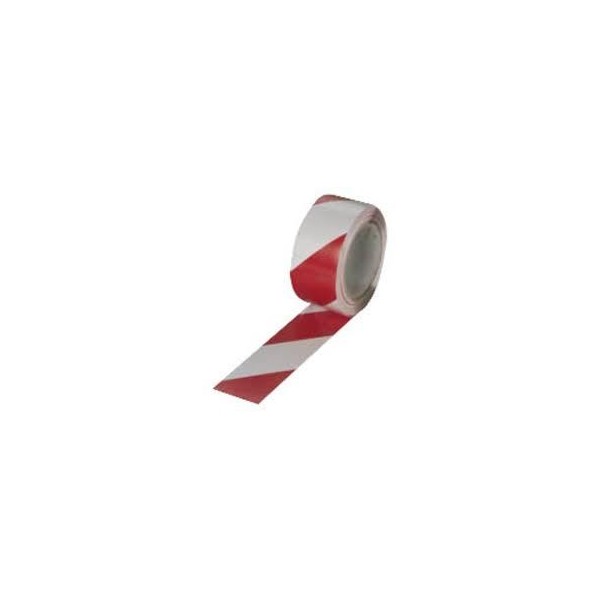 CINTA SEÑALIZACION ROJA/BLANCA ADHESIVA 50*33MT