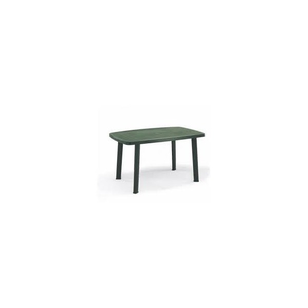 MESA RESINA VERDE JARDIN OVAL 140*90